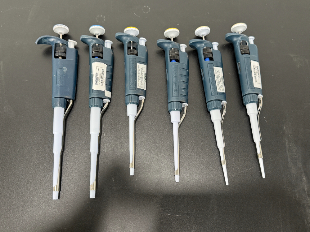 Image of Gilson Pipetman Single Channel Pipettes - Quantity 5